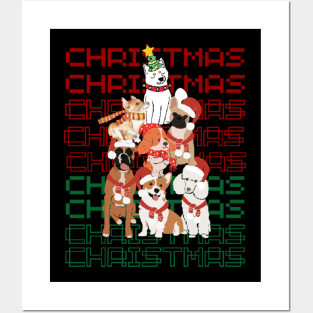 Merry christmas y all - dogs pets Posters and Art